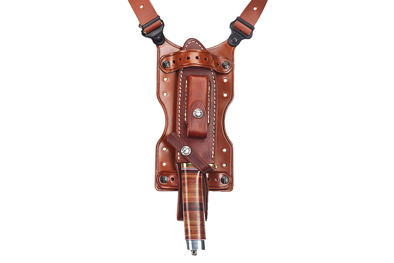 Galco Shuka Over The Shoulder Tan Leather Knife Holder