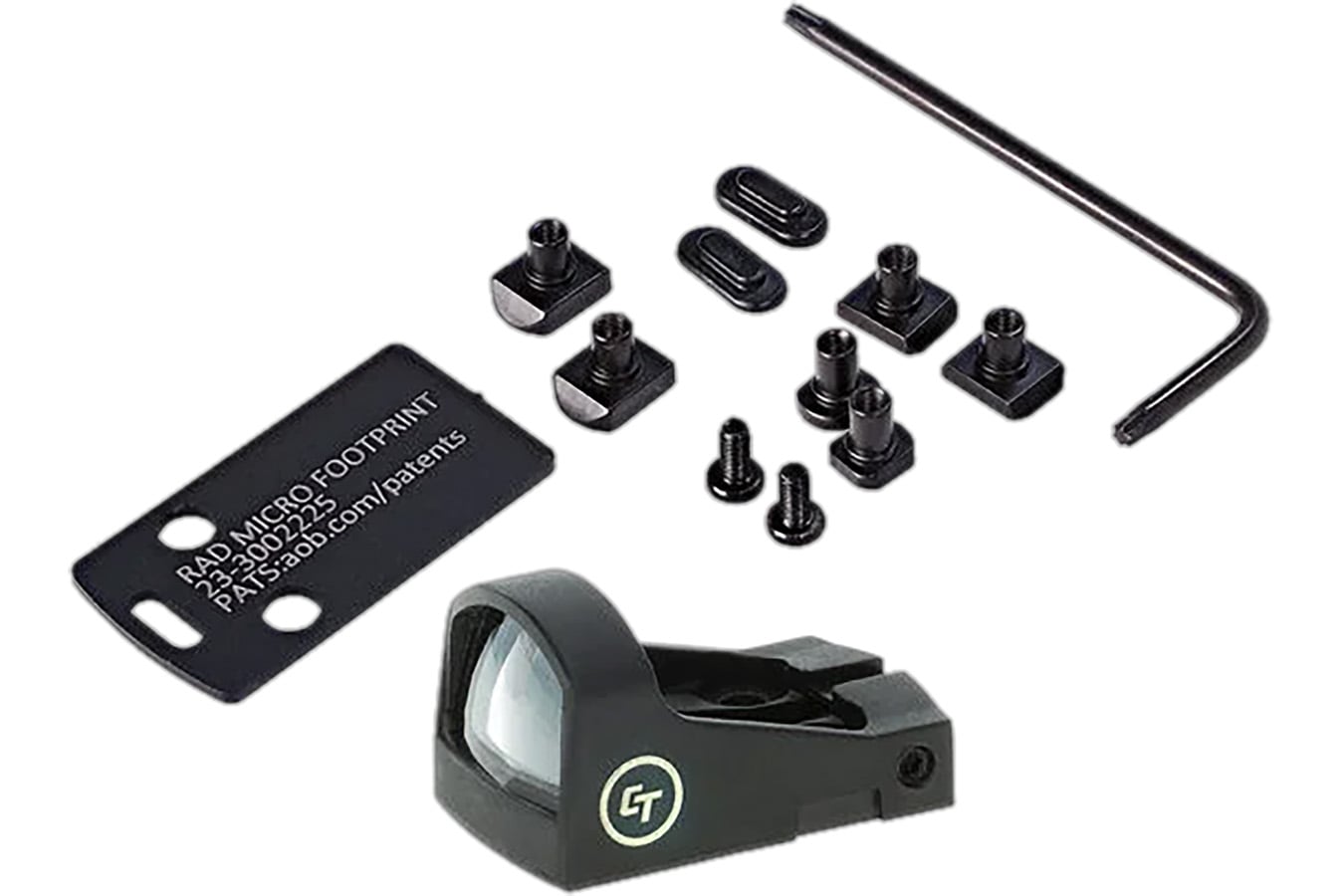 Crimson Trace CTS-1520 Combo Kit Limited Edition Matte Black 1x 3.25 MOA Red Dot Reticle, Compatible w/Glock, S&W M&P