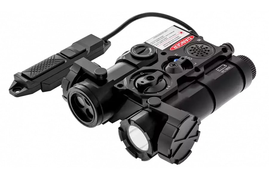 AGM Global Vision  WLAD 1B Black Green Laser & IR Pointer/Illuminator Coaxial Dual Laser White LED 300 Lumen