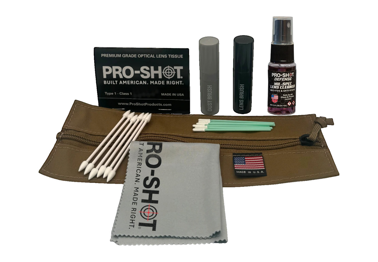 Pro Shot Lens Cleaning Kit with Tactical Pouch