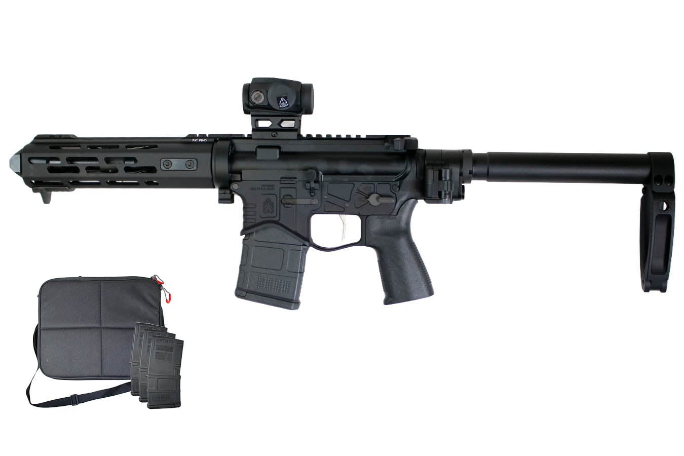 Springfield SAINT Edge EVAC 5.56mm AR Pistol with Law Tactical Folder, Viridian Green Dot and Four Magazines