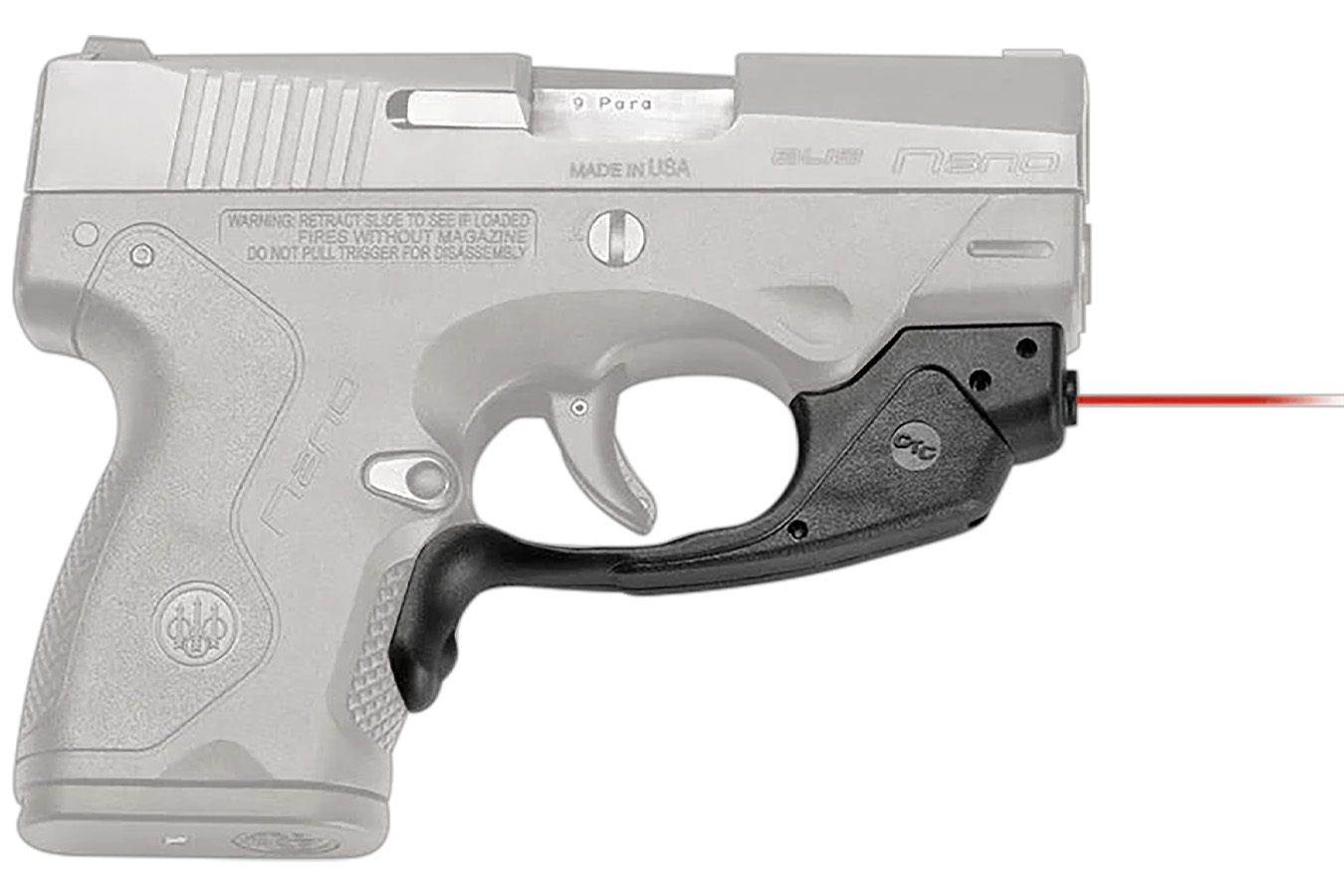 Crimson Trace  Laserguard Beretta Nano, Red Laser Black Polymer