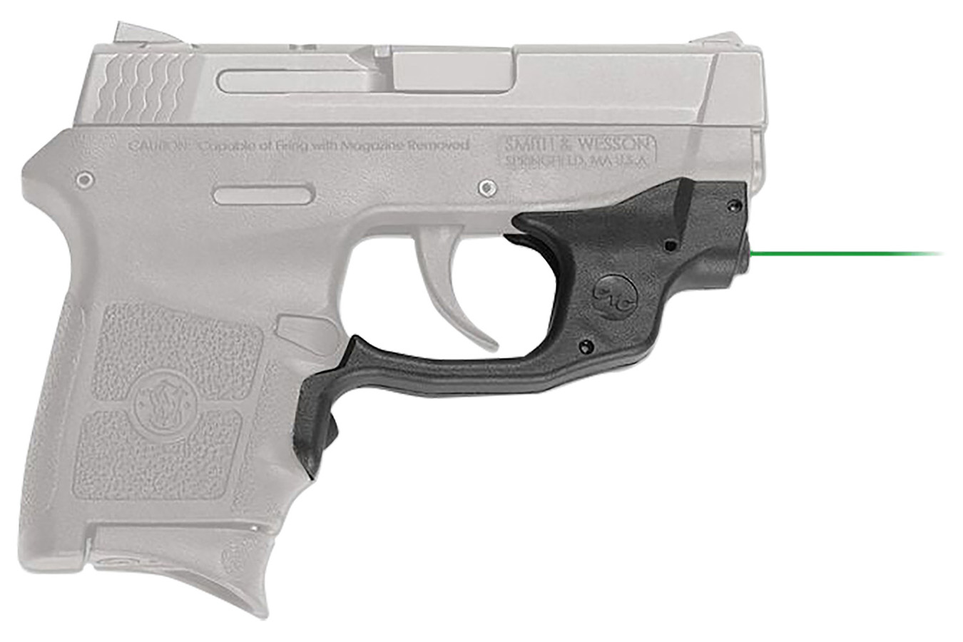 Crimson Trace Laserguard Fits S&W M&P Bodyguard .380, Green Laser Black Polymer