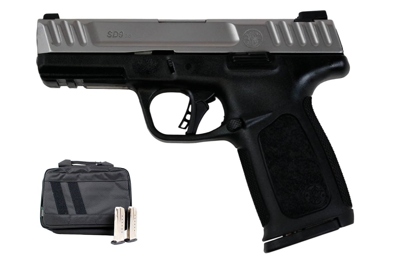 Smith & Wesson SD9 2.0 9mm Carry On Bundle with Three Magazines and Savior Bag