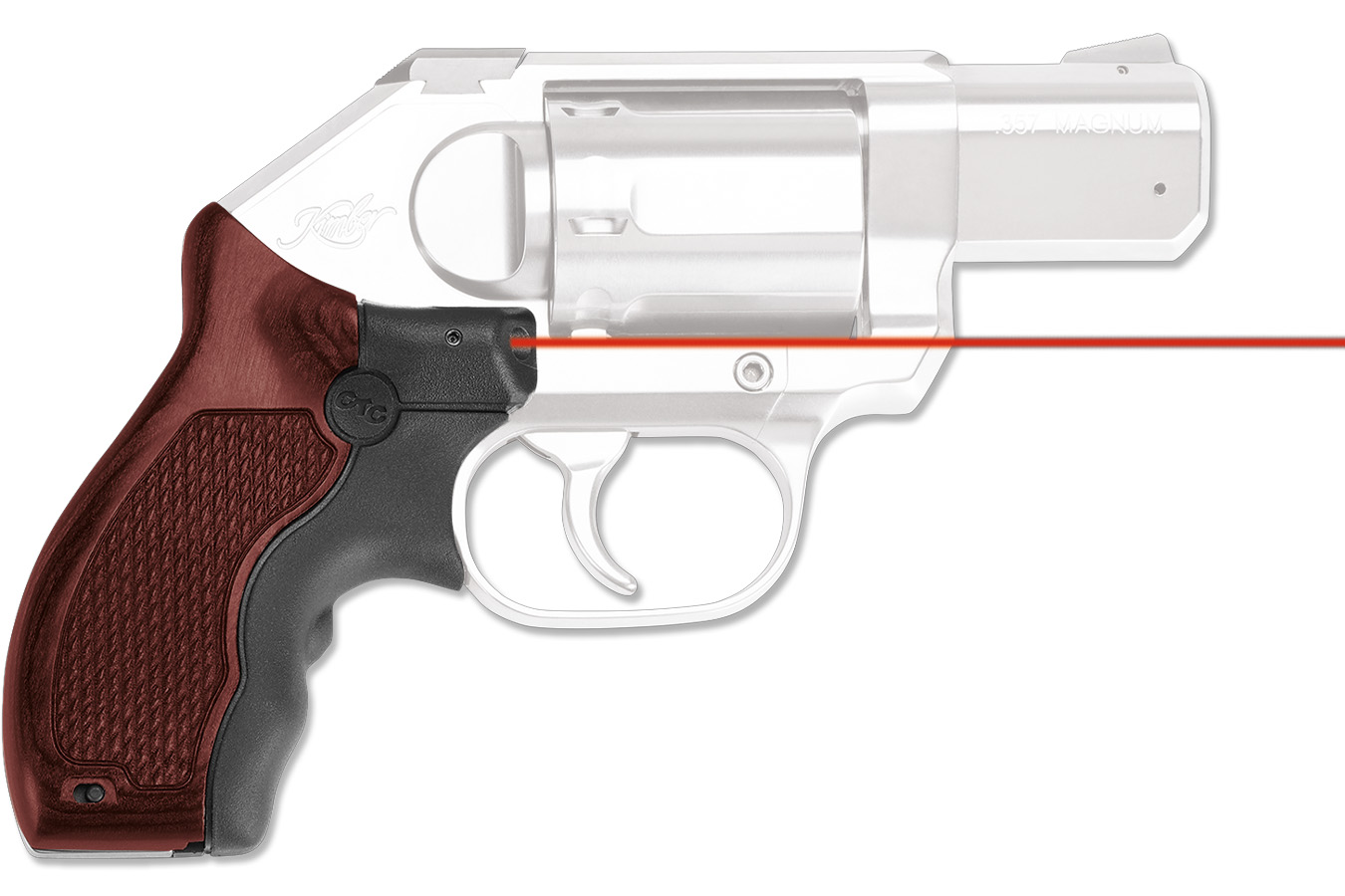 Crimson Trace Lasergrips Master Series Kimber K6S, Red Laser Rosewood
