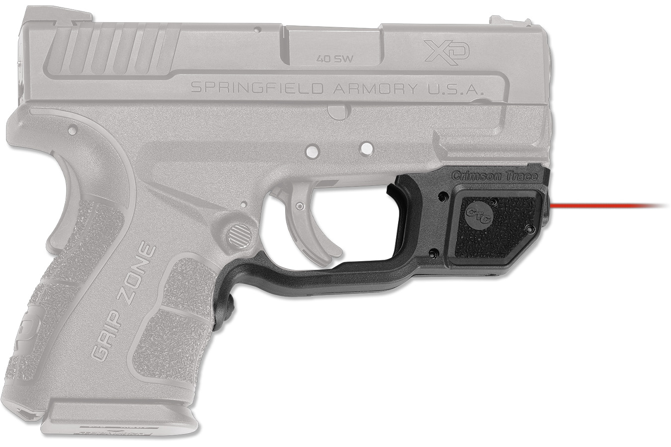 Crimson Trace Laserguard Springfield XD Mod2, Red Laser Black Polymer
