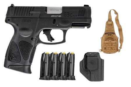 TAURUS G3C 9MM BK/SS 4X12 RND MAG BAG AND HOLSTER