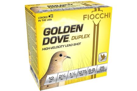 FIO 12DD1568  GLD DOVE   12 2.75 6+8   1-1/5 25/10