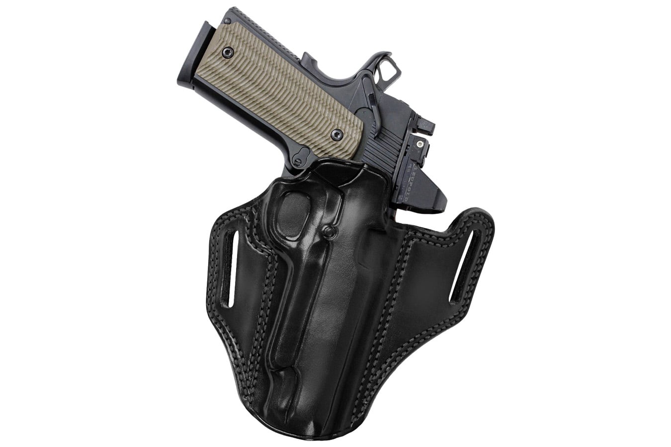 Galco Combat Master 2.0 OWB Black Steerhide Holster for Sig Sauer P365 Macro
