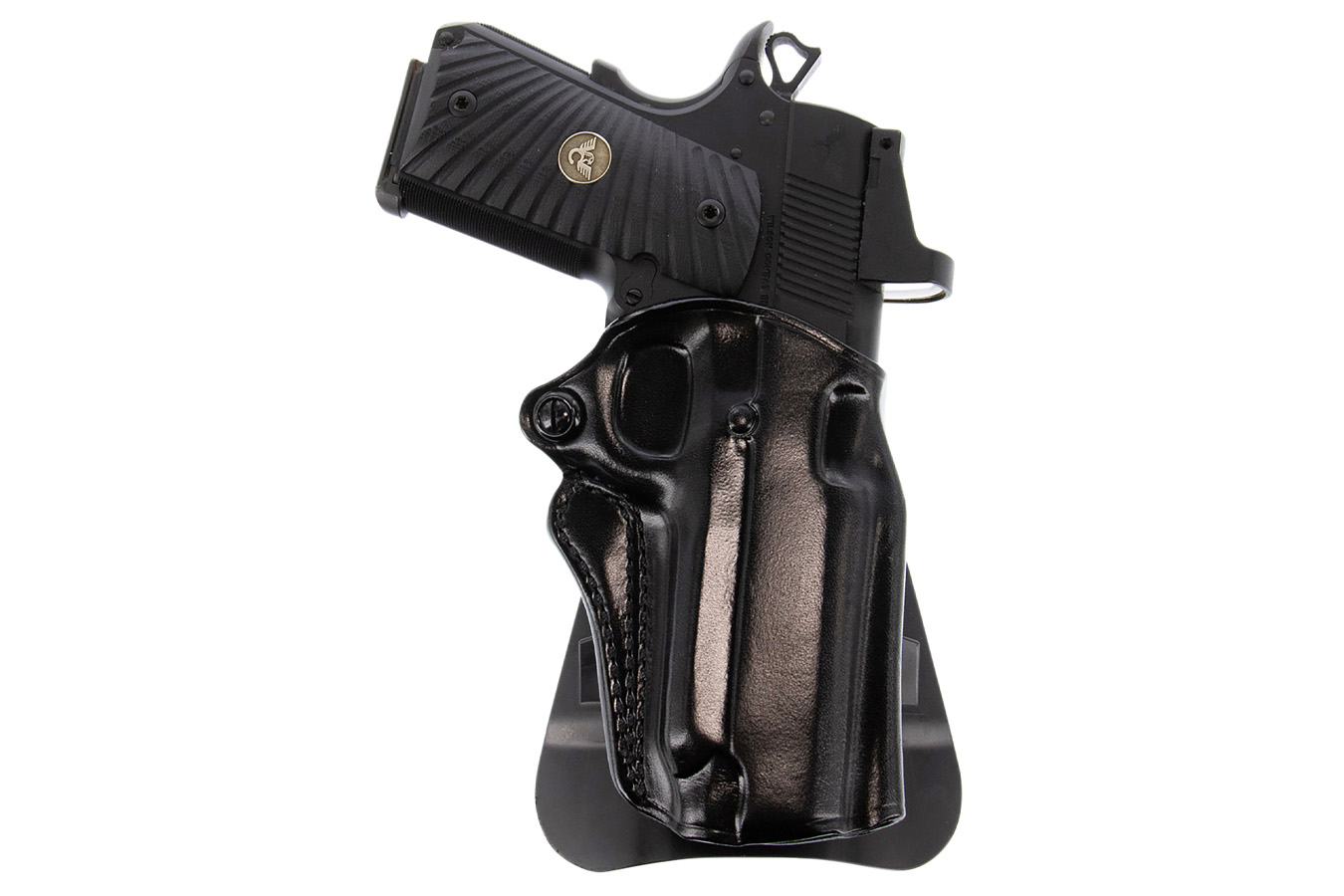 Galco  Speed Master 2.0 OWB Black Leather Paddle Holster for 1911