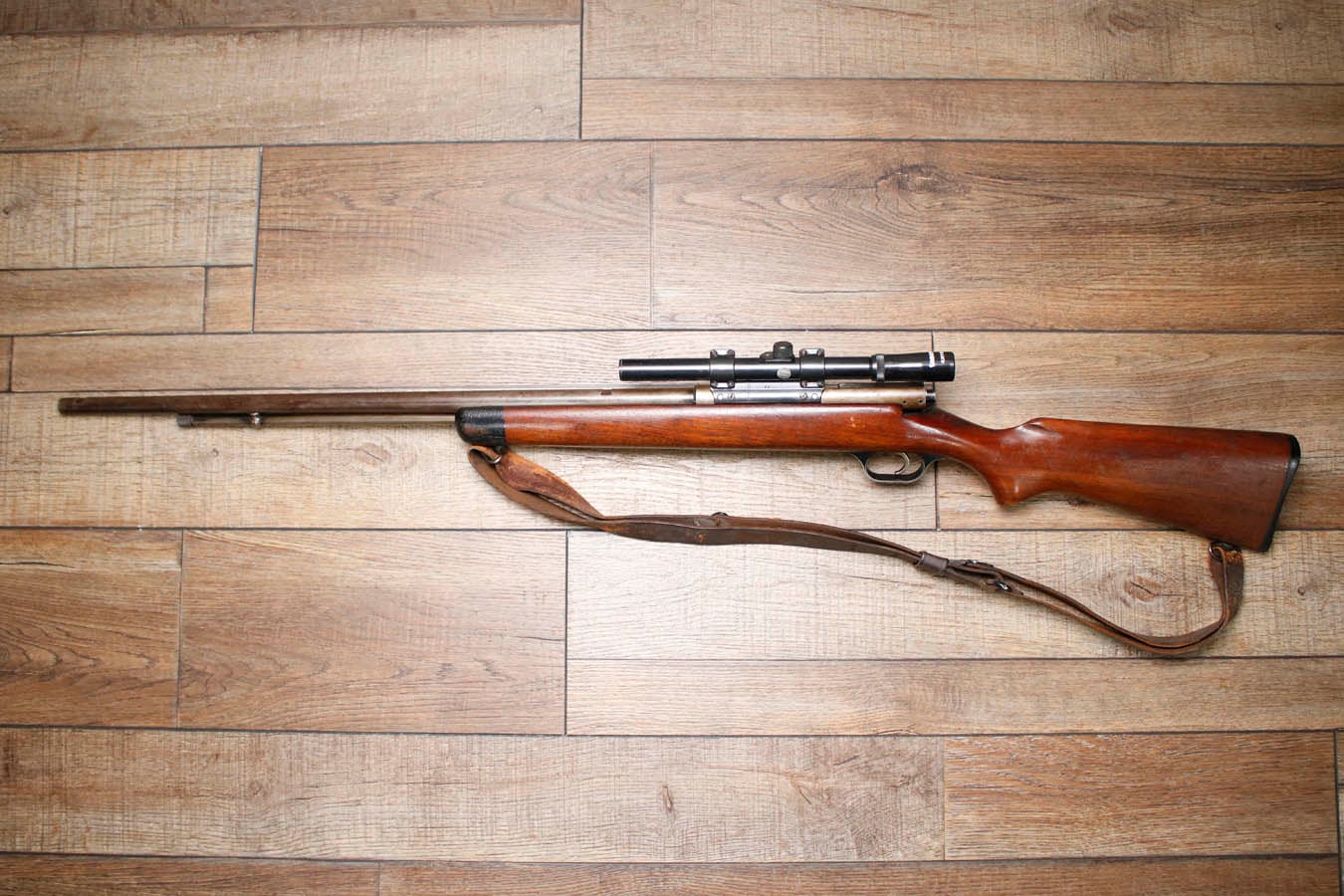 Stevens 66C 22 S,L,LR Police Trade-In Rifle with Tasco Scope