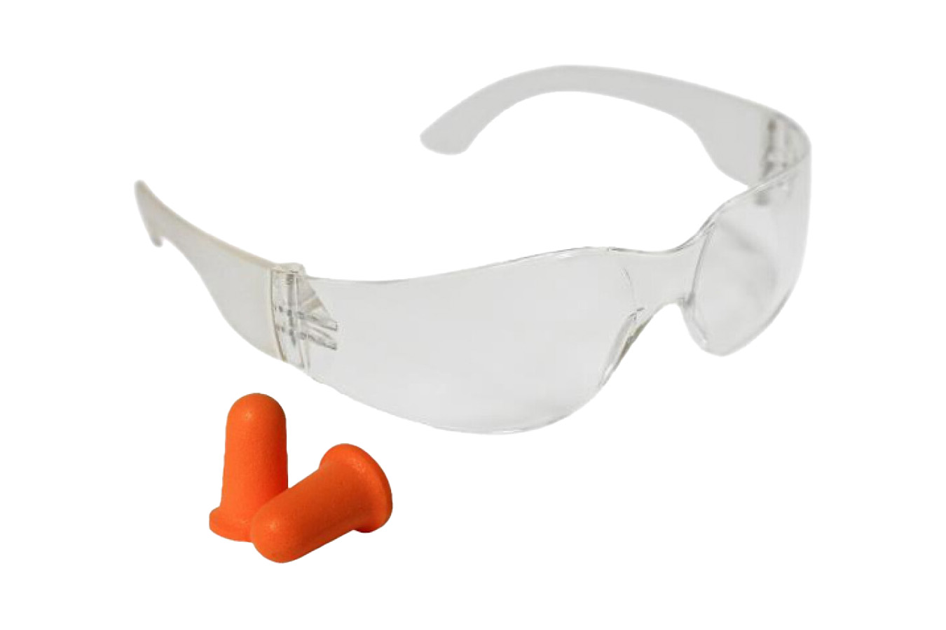 Champion Shooting Glasses with Foam Ear Plugs