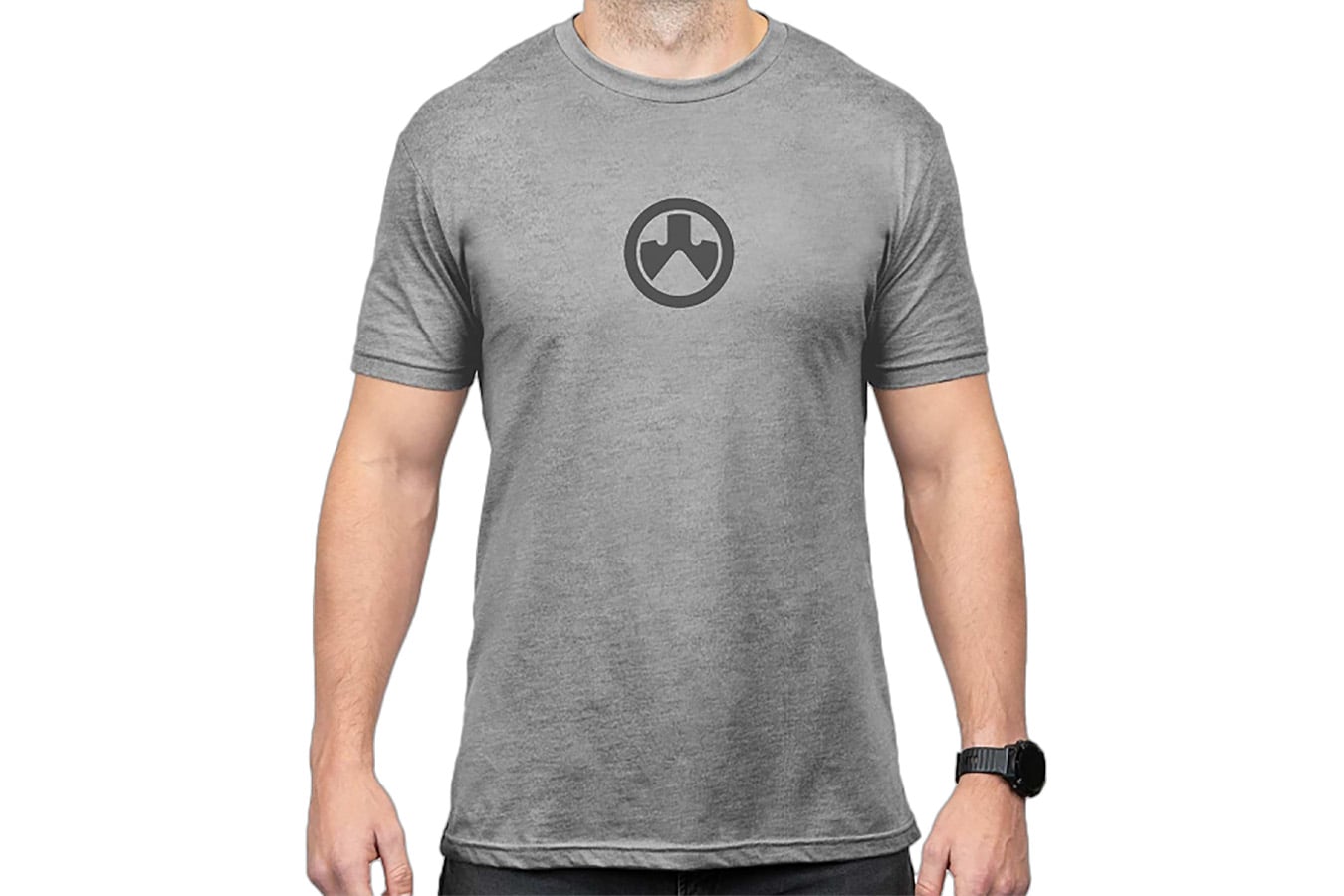Magpul Icon Logo CVC T-Shirt, Heather Gray, Medium