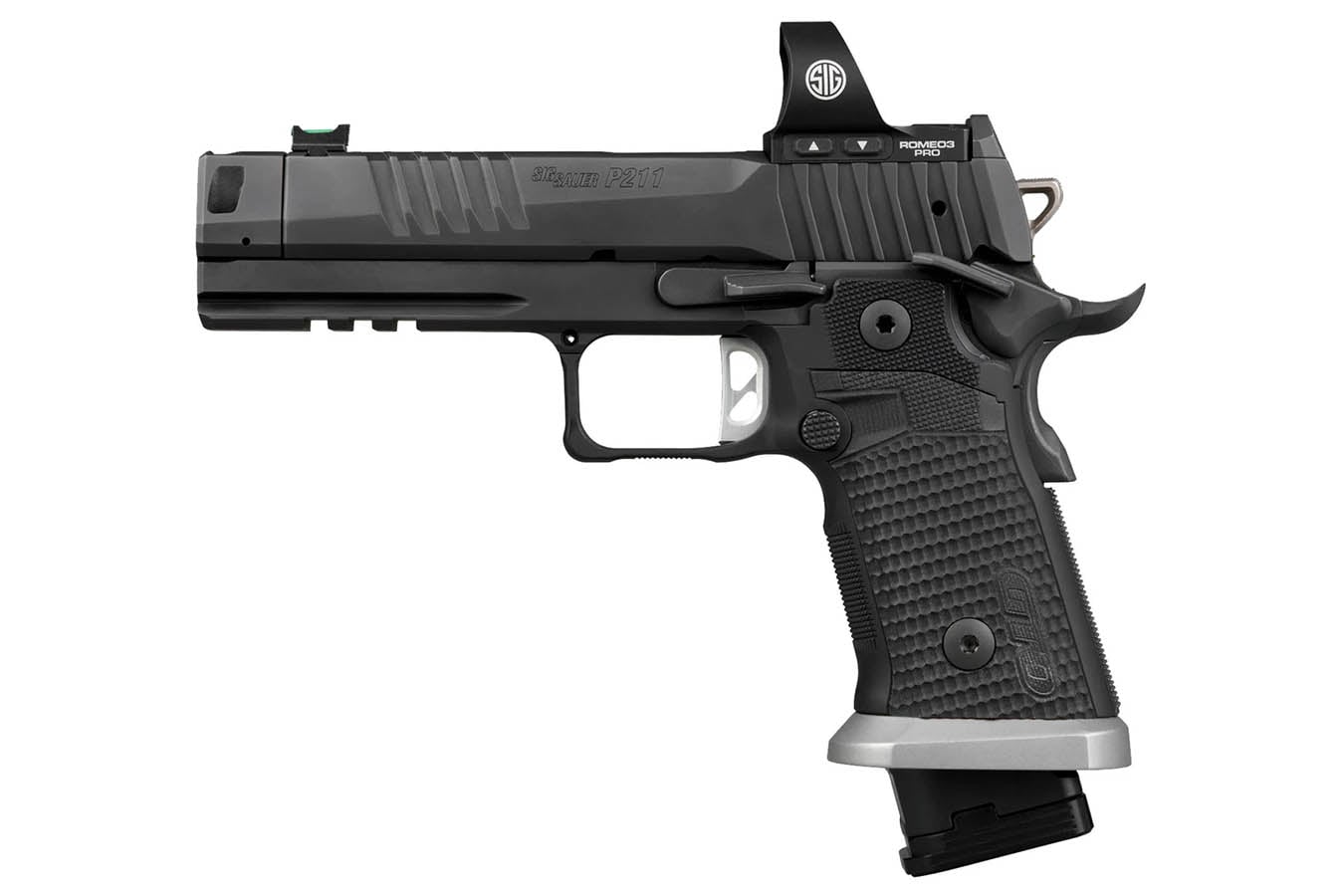 Sig Sauer P211-GTO 9mm Optic Ready Double Stack 1911 with ROMEO3 Pro 8 MOA  Reflex Sight