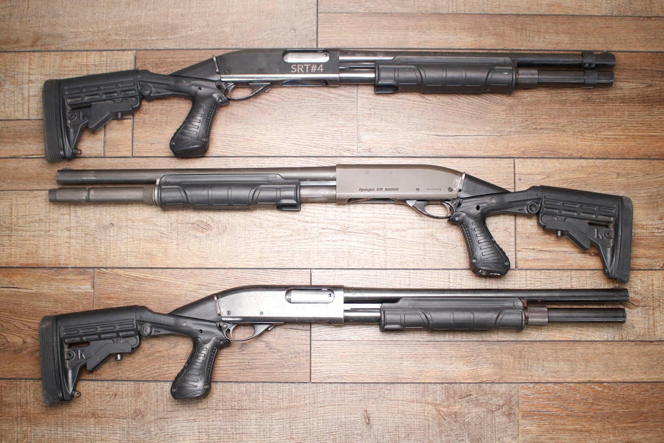 Remington 870 Magnum 12GA Police Trade-In Shotgun with Extended Tube Magazine and Pistol Grip