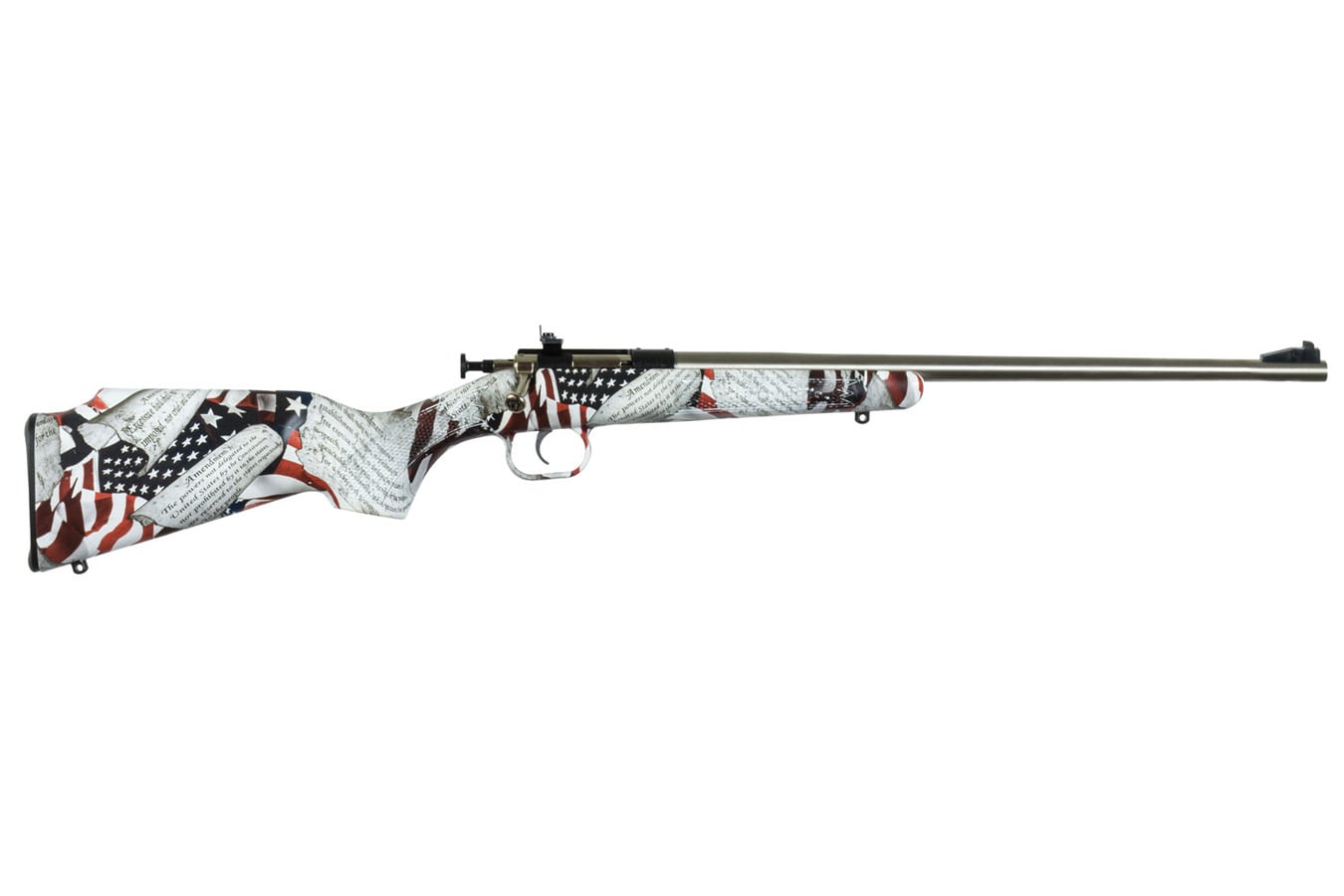 Keystone Crickett 22 LR Bolt Action Rifle with American Flag Amendment Finish