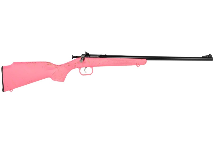Keystone Crickett 22 LR Bolt Action Rifle with Pink Stock