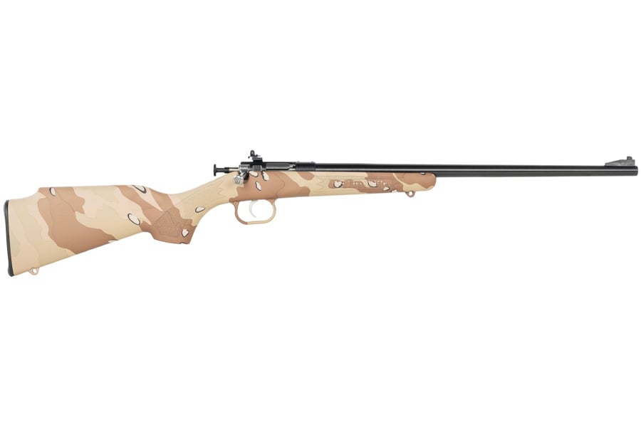 Keystone Crickett 22 LR Bolt Action Rifle with Desert Storm Camo Stock