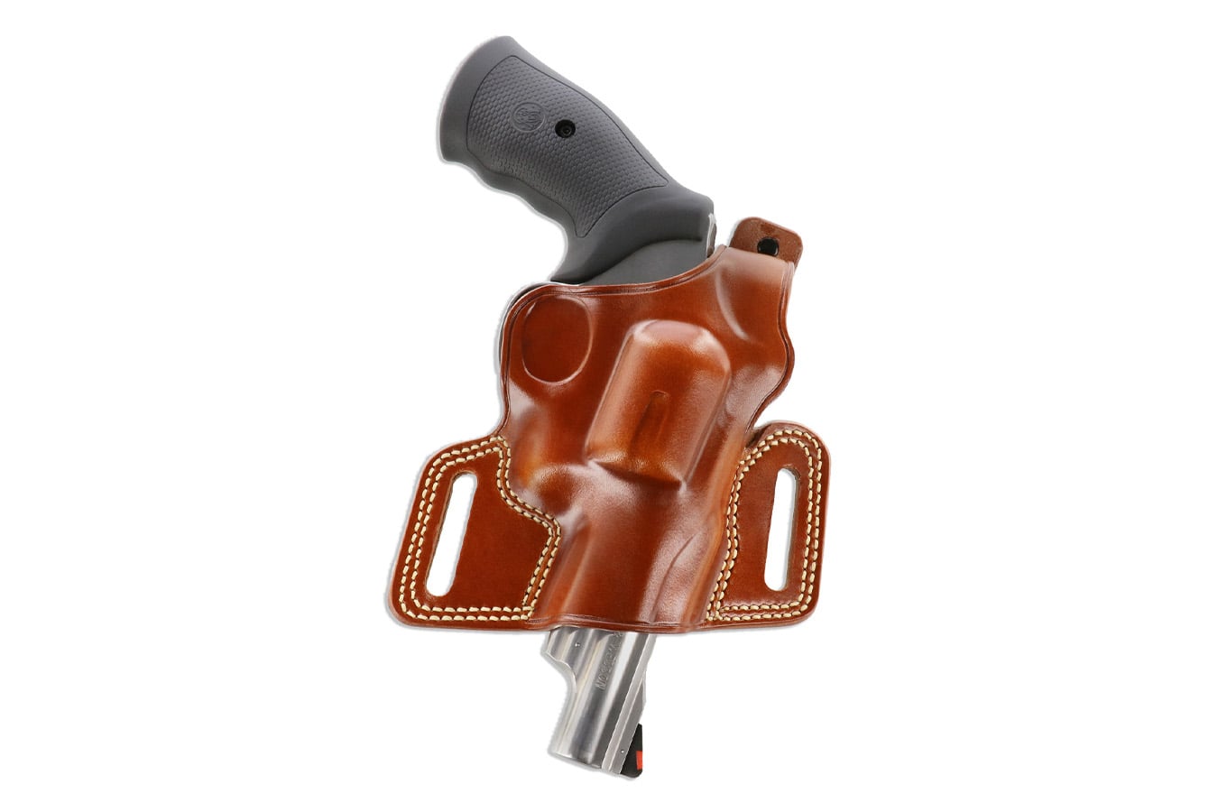Galco Silhouette High Ride Belt Holster for Colt, Ruger, Smith & Wesson & Taurus Revolvers – Right Hand – Tan