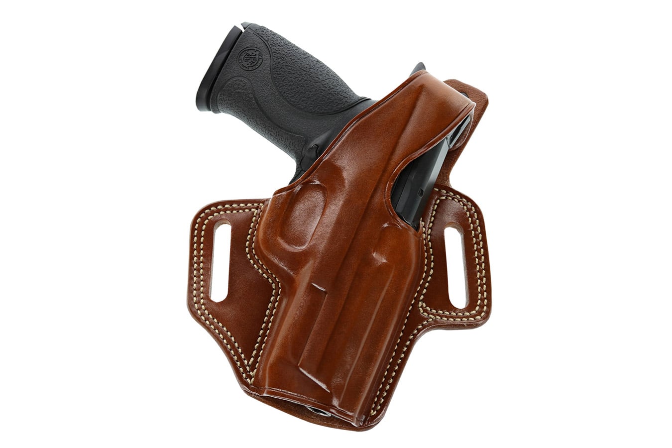 Galco FLETCH High Ride Belt Holster for Glock 48 & Smith & Wesson M&P 9mm Shield EZ – Right Hand – Tan