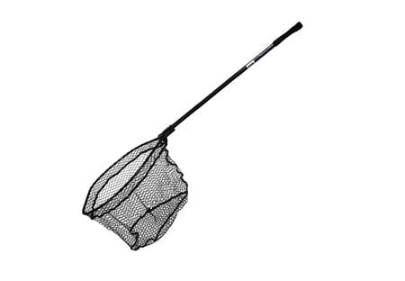 LANDING NET - 1 X 2 HOOP, 3 INCH HANDLE, BLACK POLY NETTING