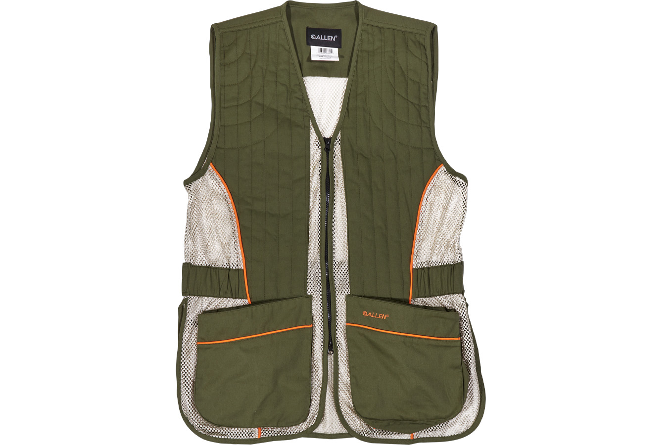Allen Ace Shooting Vest Medium/Large Olive/Tan