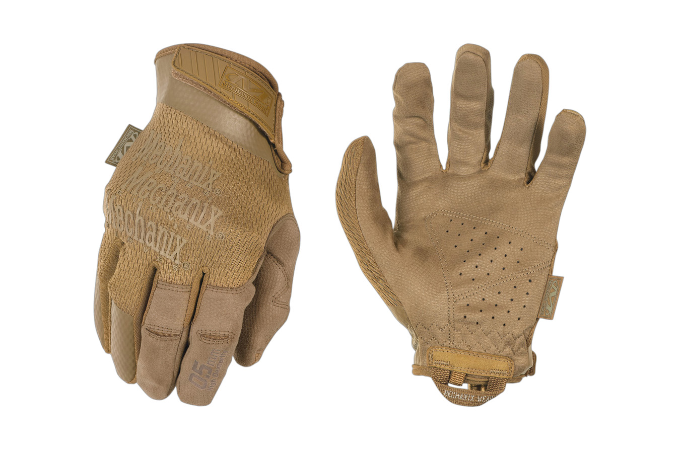 Mechanix Gloves Specialty 0.5mm Tactical Shooting Gloves Coyote Small