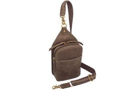 COMPACT SLING CROSSBODY BUFFALO BROWN