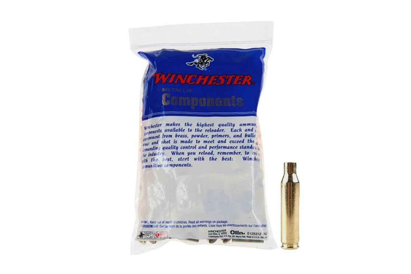 Winchester 7.62x39mm Unprimed Rifle Brass 50/Bag