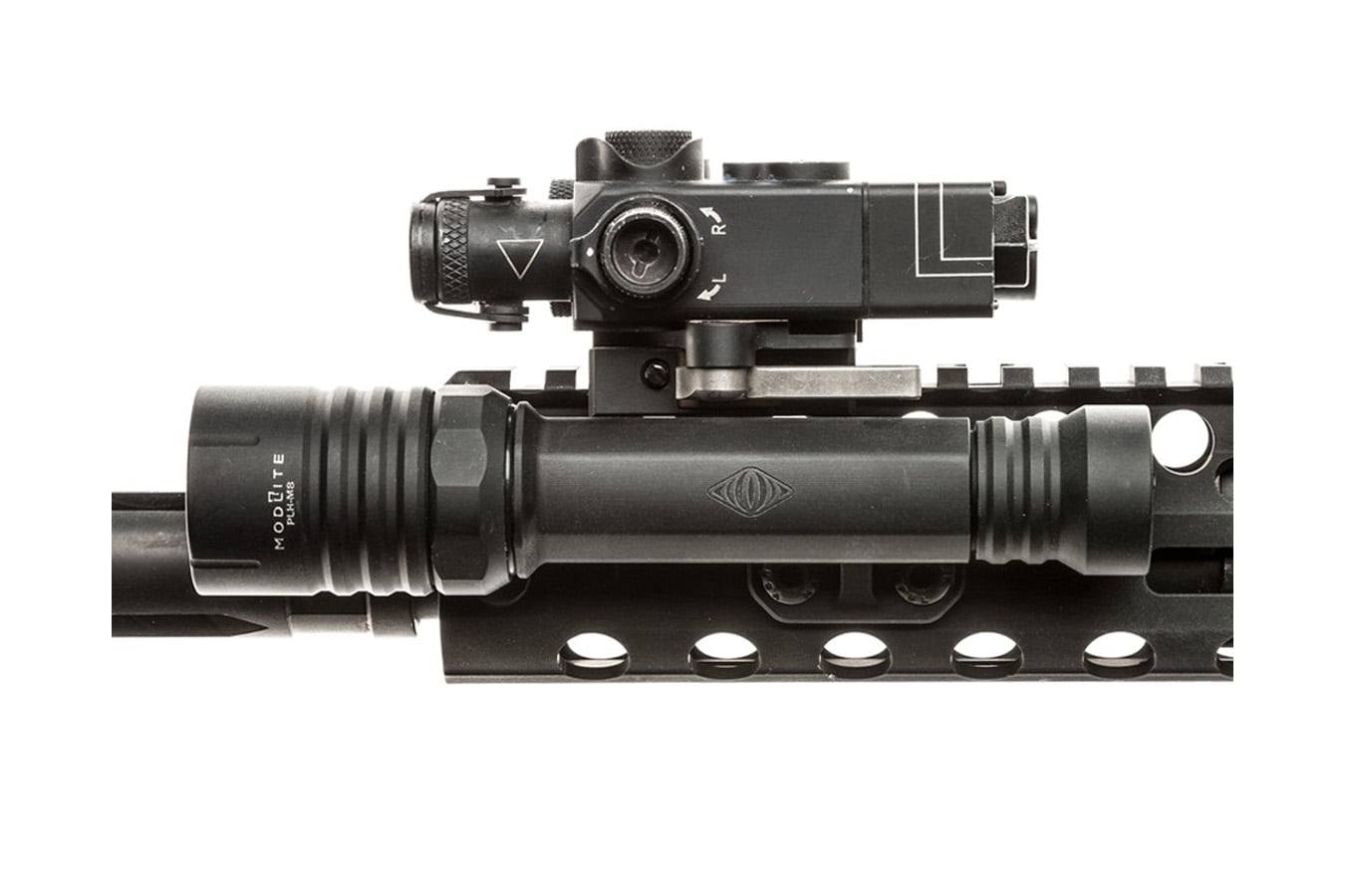 Reptilia 6V/18650 M-LOK Light Body – Left Side – Black