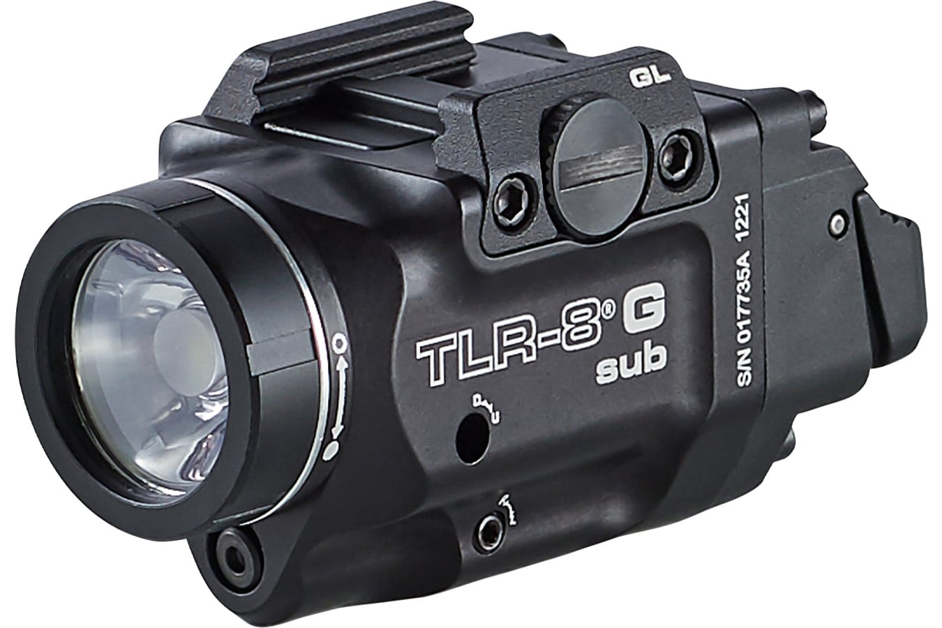 Streamlight TRL-8 G Sub Gun Light with Green Laser Black Anodized 500 Lumens White LED Glock 43X MOS/48 MOS/43X/48 with Rail