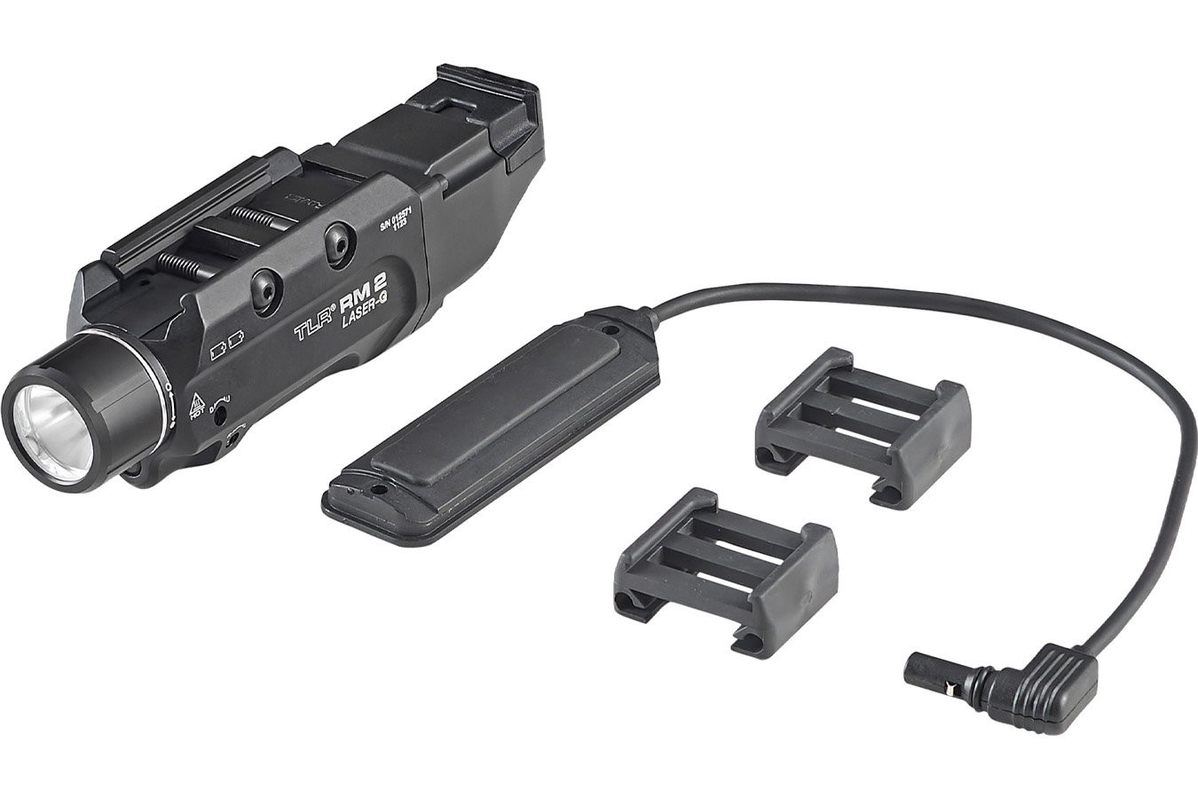 Streamlight TLR RM 2 Laser-G Rail Mounted Lighting System Black 1000 Lumen Long Gun Light with Integrated Green Laser