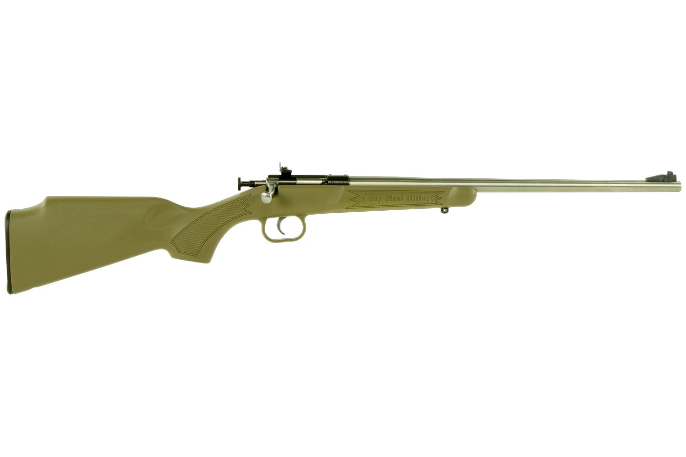 Keystone Crickett 22 LR Bolt Action Rifle with Desert Tan Stock
