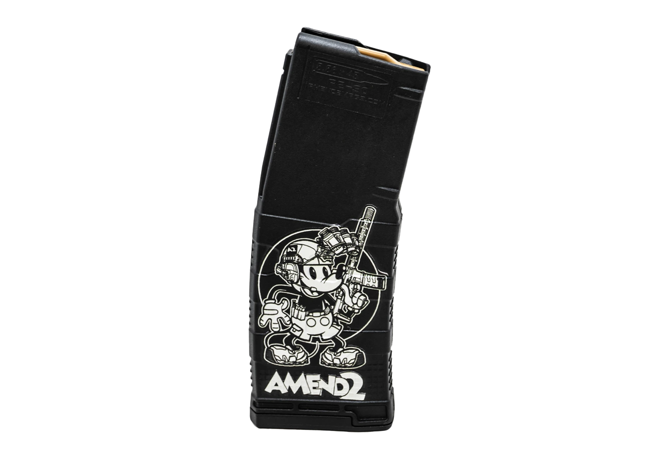Amend2 AR-15 MOD-3 5.56 30-Round Steamboat Willie Polymer Magazine