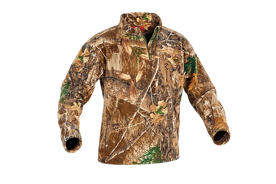 Arctic Shield Heat Echo Sherpa Fleece 1/4 Zip Pullover Realtree Edge Extra Large