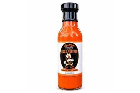 BOSS BUFFALO WING SAUCE WITH A SMOOTH, TANGY AND CLASSIC FLAVOR