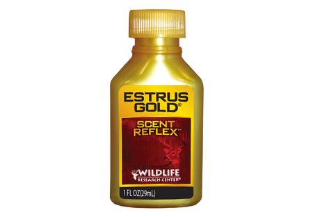 WRC DEER LURE ESTRUS GOLD SYNTHETIC 1FL OZ W/2 KEY WICKS