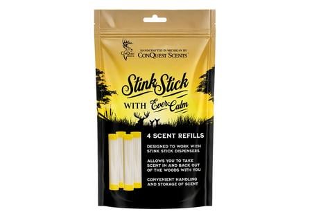 CONQUEST SCENTS TUBE REFILLS W/4 EVER CALM TUBES