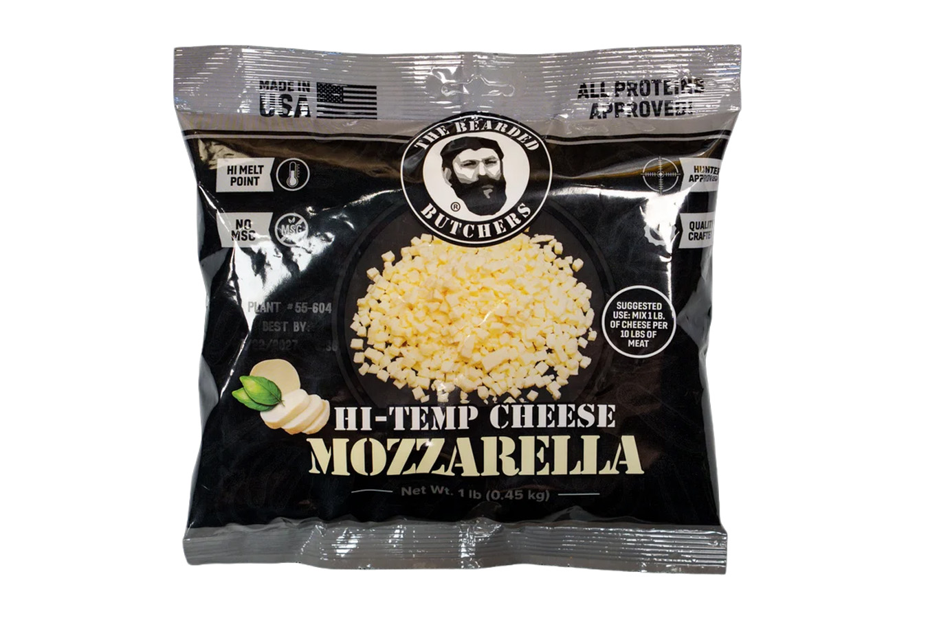 Bearded Butcher High Temperature Diced Mozzarella Cheese 1lb