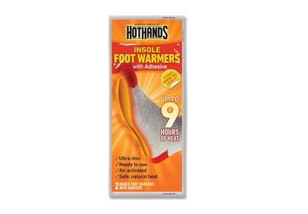 HOTHANDS INSOLE FOOT WARMER 5 PAIRS PER BAG 9 HOUR W/ADHSV