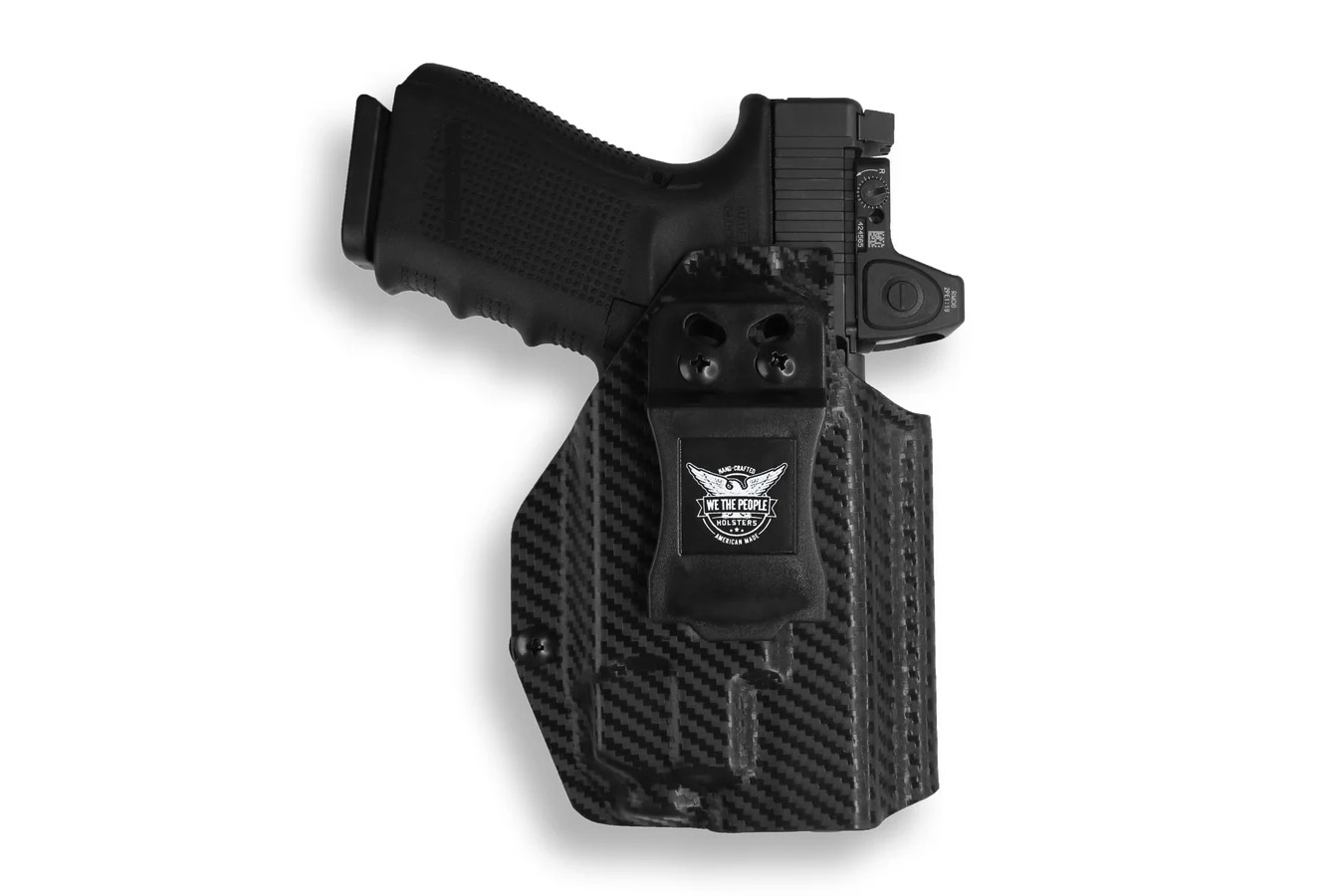 We The People Glock 45 Gen 6 IWB Holster – Red Dot Optic Cut – Carbon Fiber