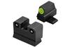 XS SIGHT SYSTEMS 2.0 NIGHT SIGHT SET GREEN TRITIUM FRONT/BLACK OXIDE FITS SIG/SPRINGFIELD/FN 509