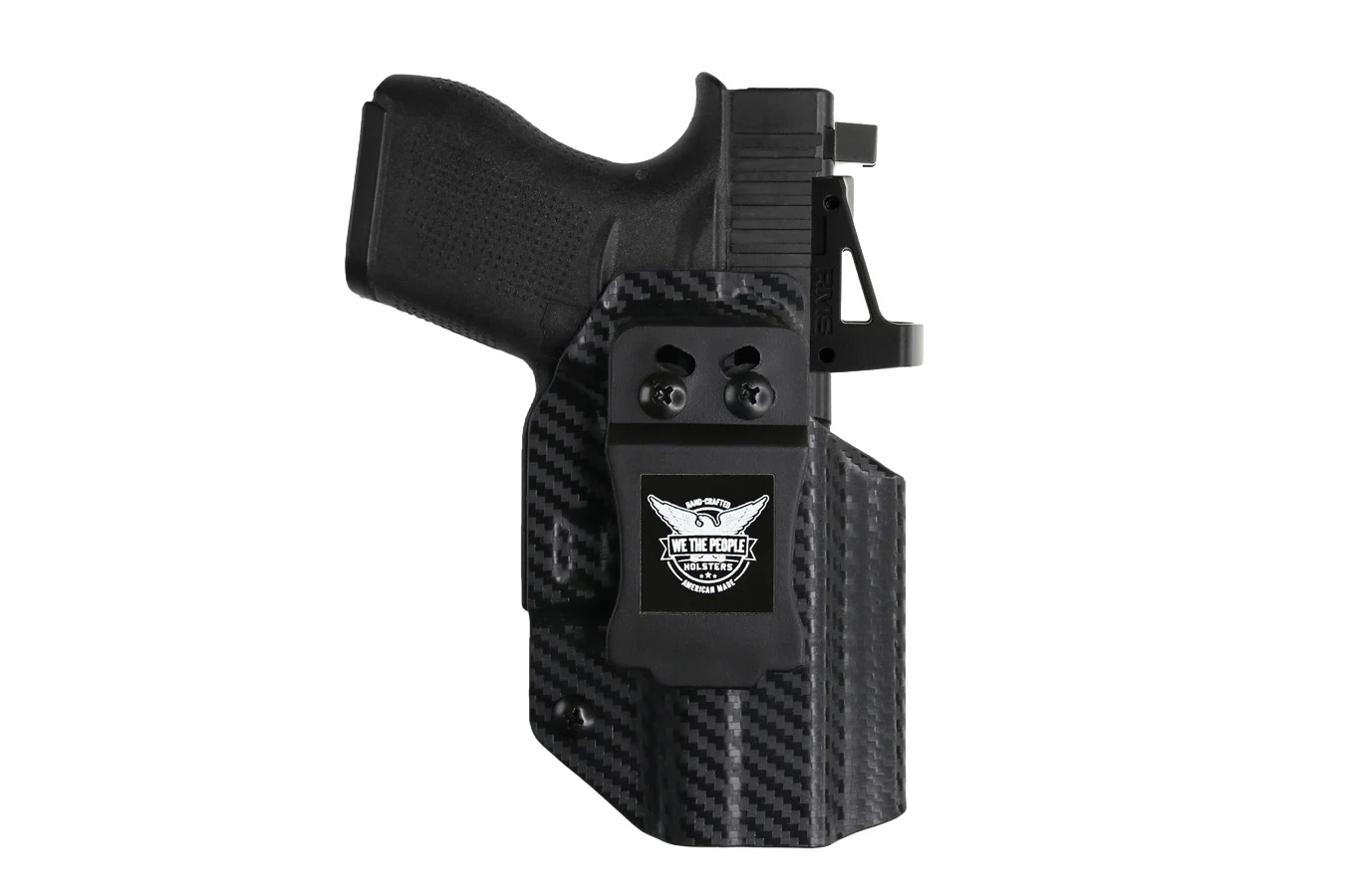 We The People Glock 43X MOS IWB Holster – Red Dot Optic Cut – Carbon Fiber