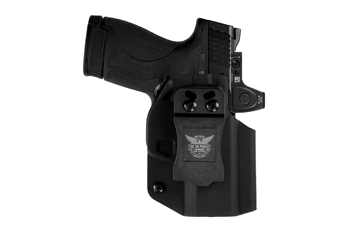 We The People Smith & Wesson M&P Shield Plus IWB Holster – Red Dot Optic Cut – Black