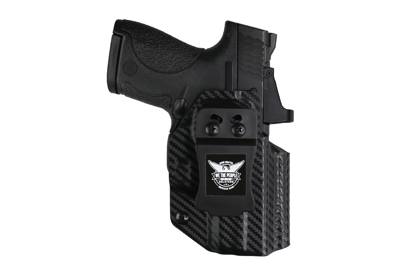 We The People Smith & Wesson M&P Shield Plus IWB Holster – Red Dot Optic Cut – Carbon Fiber