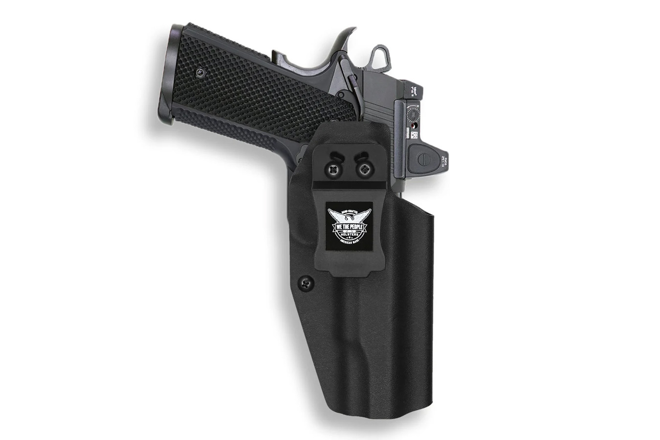 We The People Springfield 1911 5in .45 ACP No Rail IWB Holster – Red Dot Optic Cut – Black