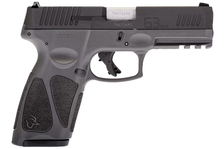 Taurus G3 9mm Full-Size Pistol with Gray Frame Matte Black Slide