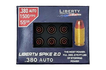 Liberty 380 ACP 55 gr Hollow Point Spike 2.0 20/Box