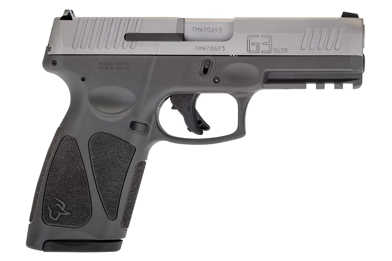 Taurus G3 9mm Full-Size Pistol with Gray Frame Stainless Steel Slide