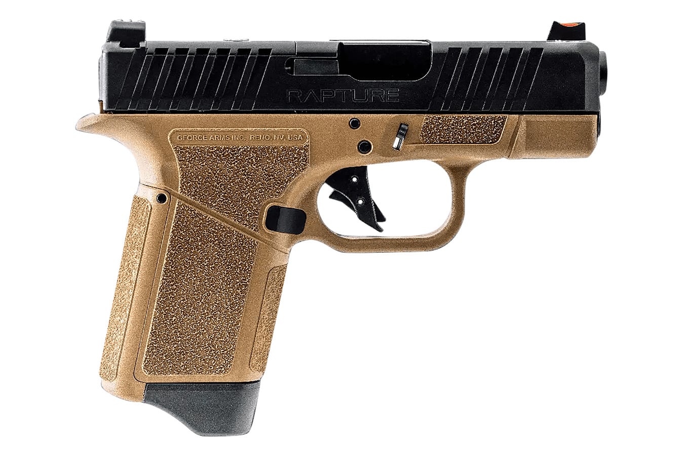 GForce GF9 Rapture 9mm Semi-Auto Optic Ready Pistol with FDE Frame